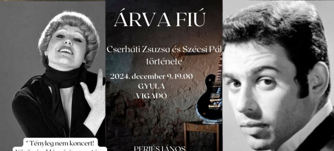 Árva Fiú - Cserháti Zsuzsa és Szécsi Pál története / előadóest a boldogság kereséséről