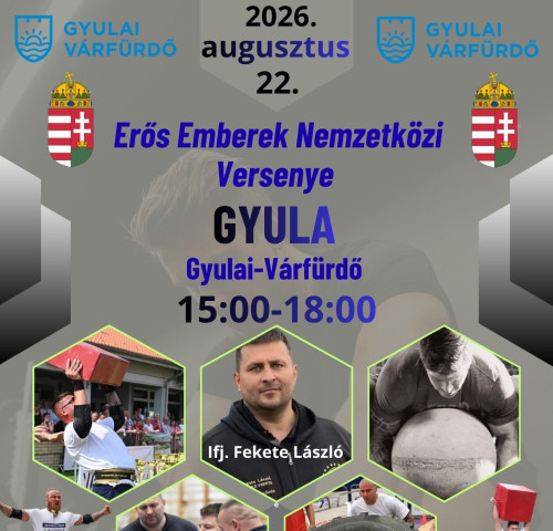Erős Emberek Nemzetközi Versenye a Gyulai Várfürdőben