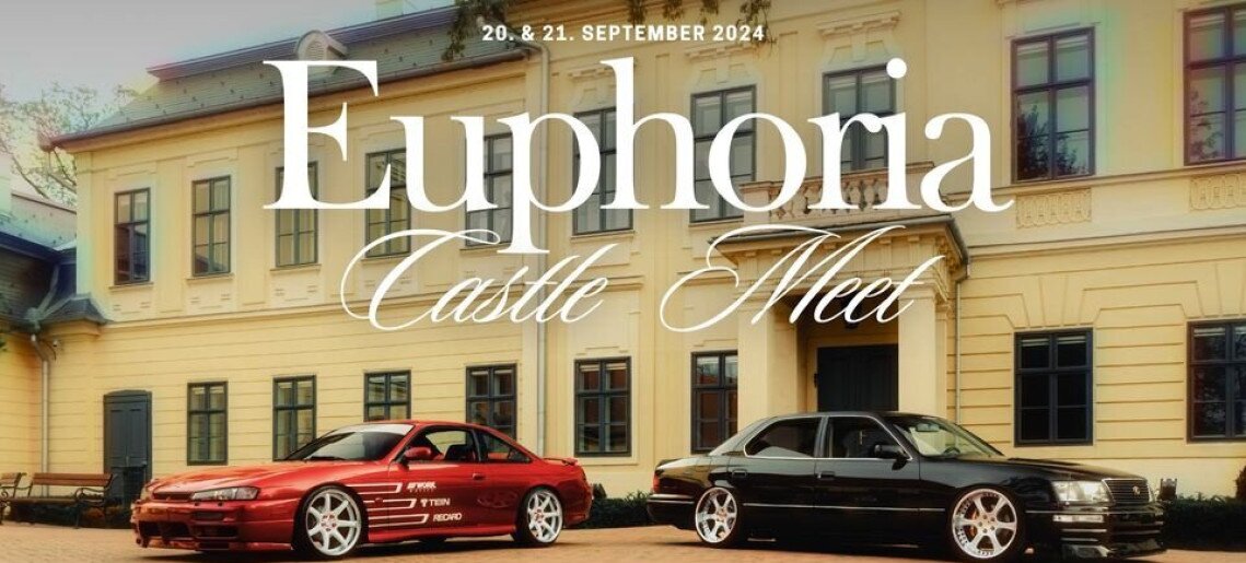 Euphoria Castle Meet - tuning autók a várkertben