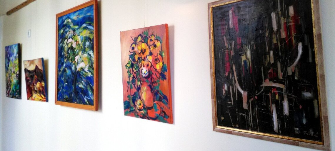 Fábián Irén kiállításának megnyitója