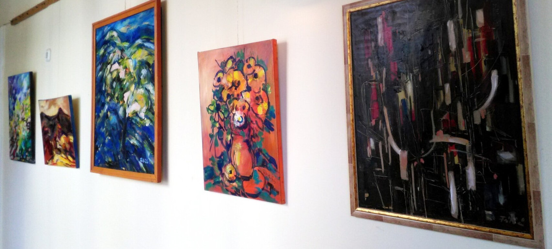 Fábián Irén kiállításának megnyitója