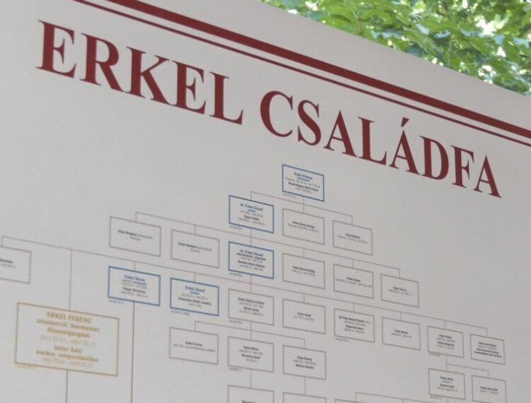 Felavatták Erkel Ferenc aktualizált családfáját