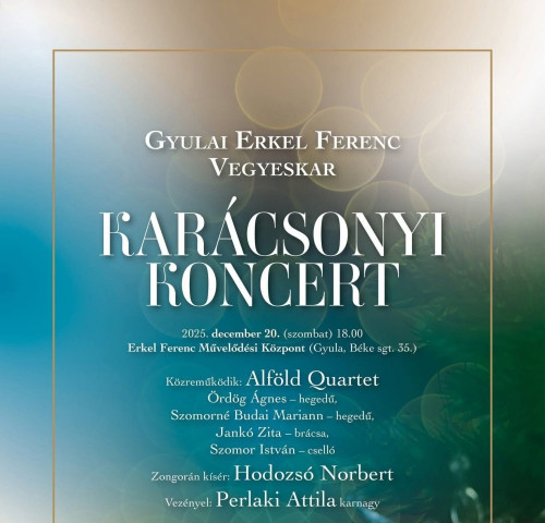 Gyulai Erkel Ferenc Vegyeskar: Karácsonyi koncertje
