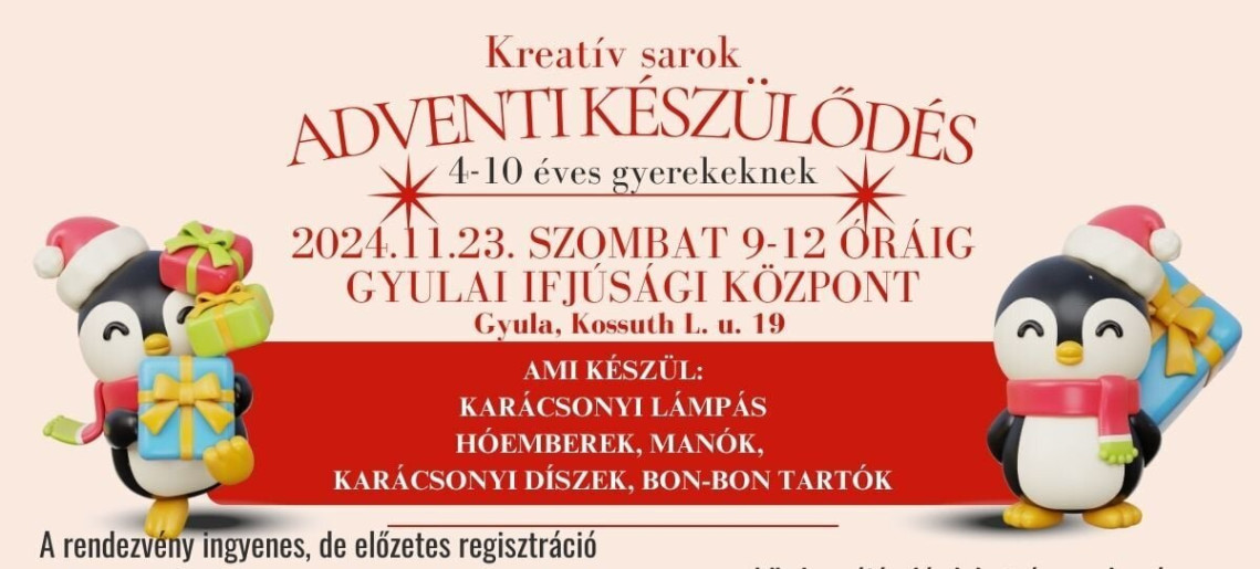 Gyulai Ifjúsági Központ: Adventi készülődés