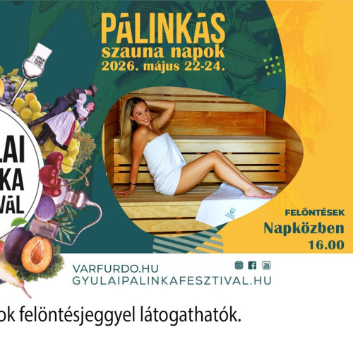 Gyulai Várfürdő: Pálinkás szauna napok
