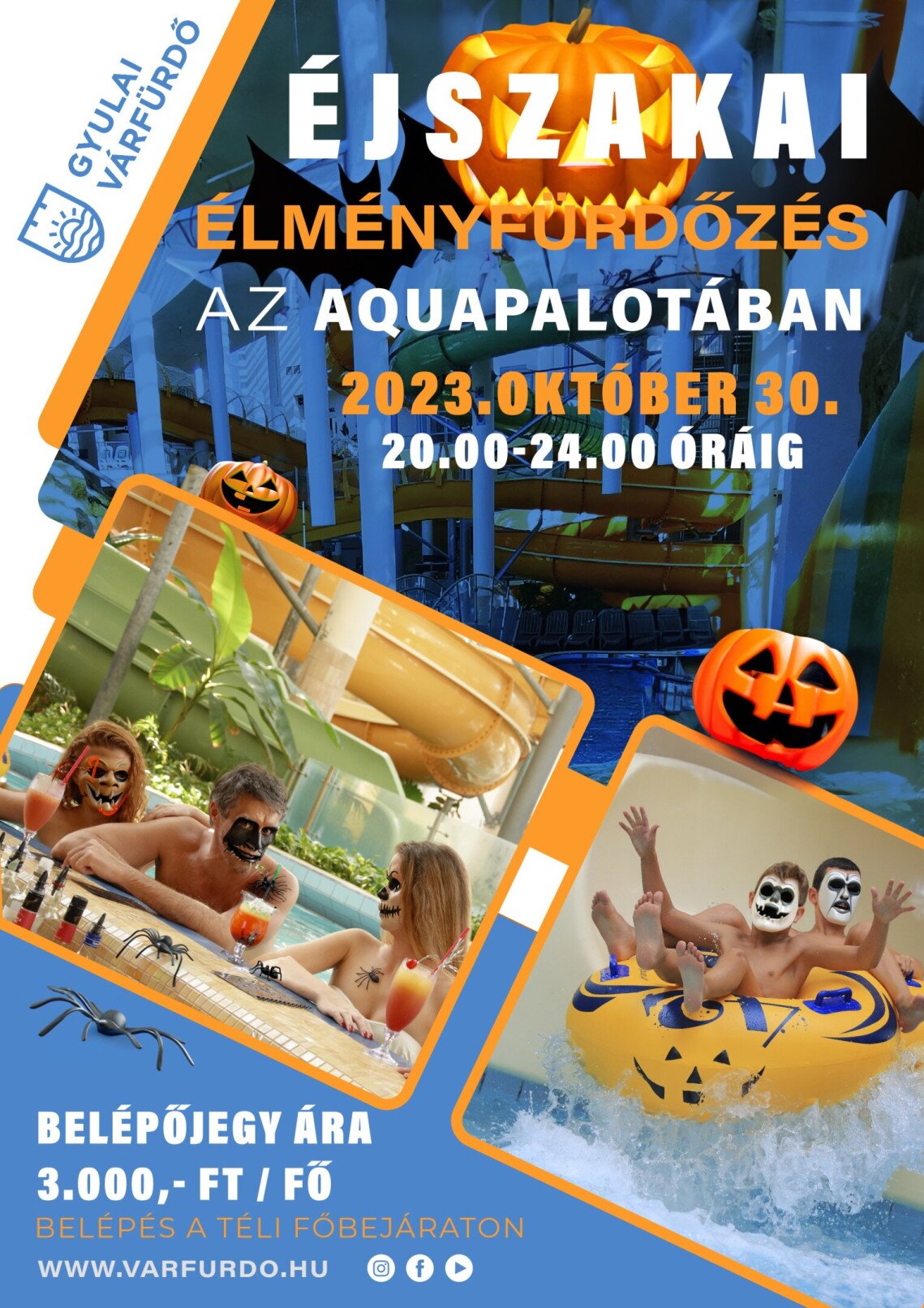 Gyulai_Varfurdo_Éjszakai_Élményfürdőzés_AquaPalota_2023.10.30.
