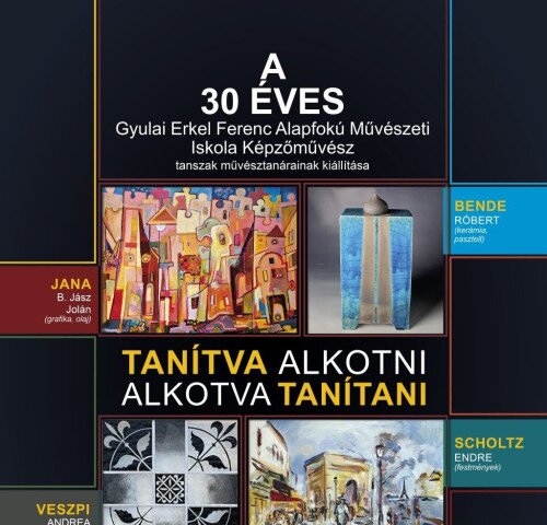 Gyulakult: Tanítva alkotni, alkotva tanítani című tárlat megnyitója