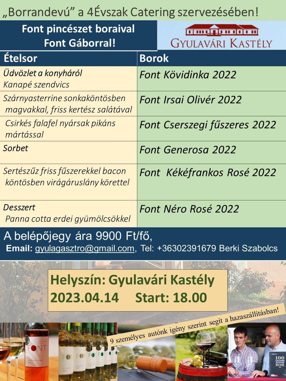 gyulavári borvacsora