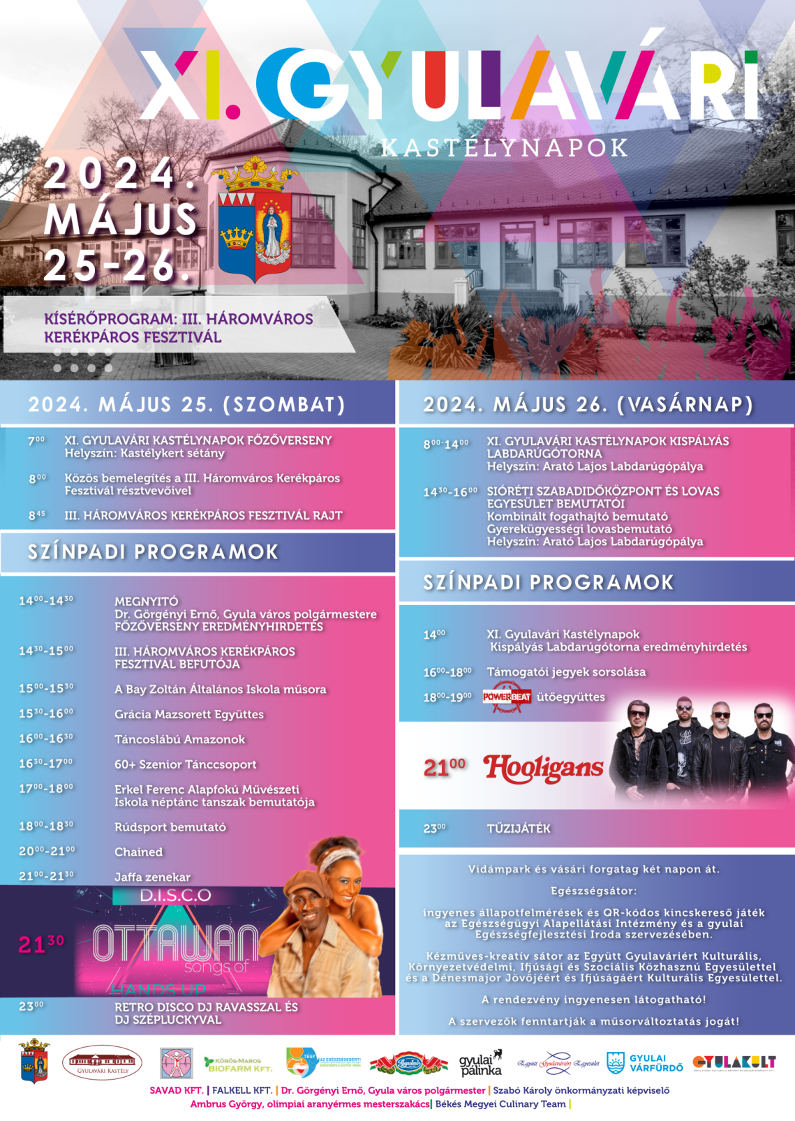 Gyulavári kastélynapok plakát 2024csere