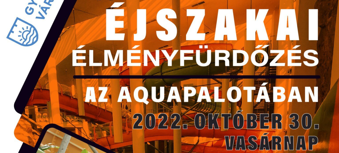 Halloween éjszakai élményfürdőzés az AquaPalotában!