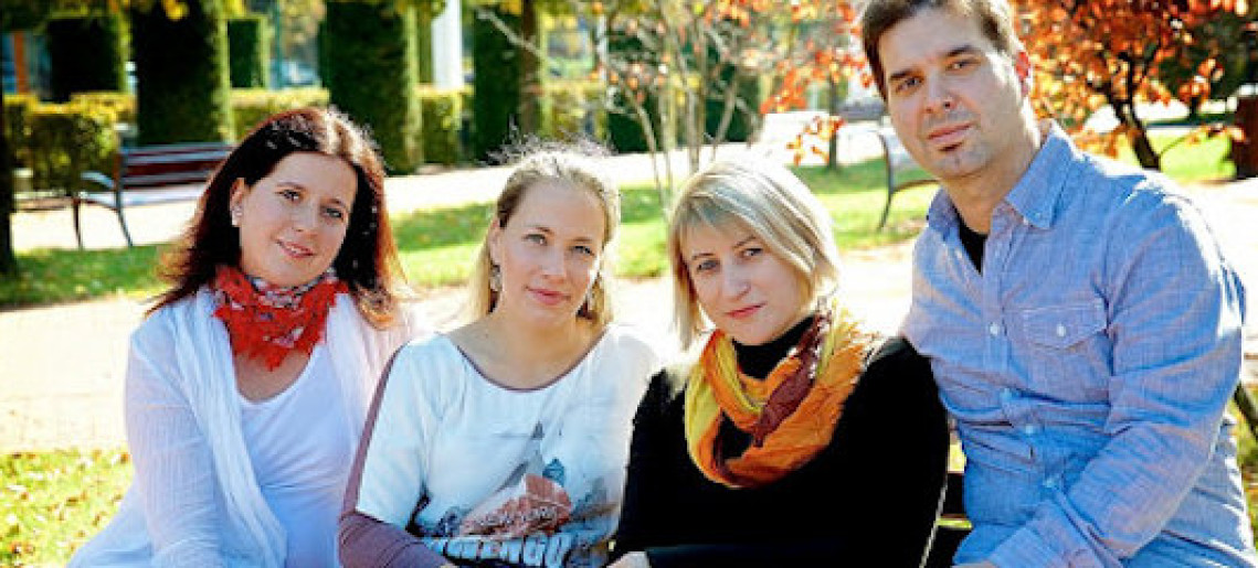 Alföld Quartet koncertje a kastélyparkban