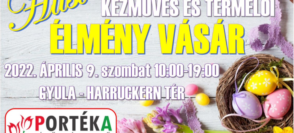 Húsvéti Kézműves és Termelői Vásár