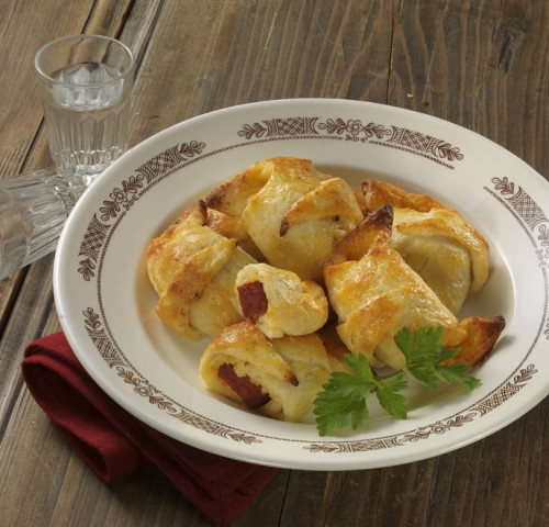 Kolbásszal töltött kifli