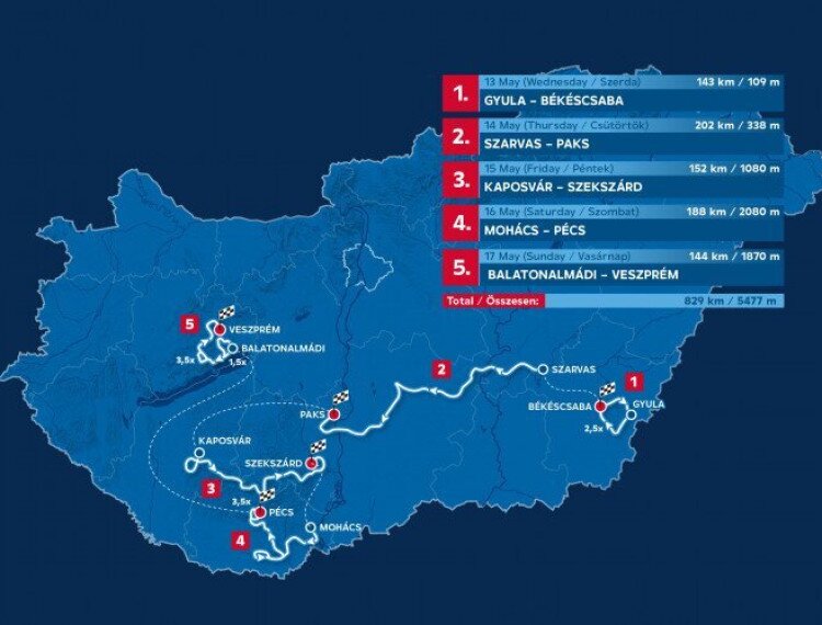 Itt a Tour de Hongrie 2026-os útvonala!