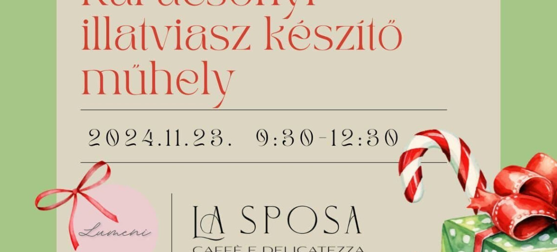 La Sposa: Karácsonyi illatviasz készítő műhely