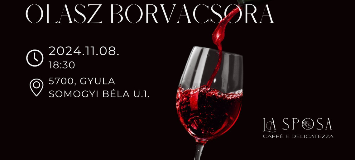 La Sposa: Olasz borvacsora