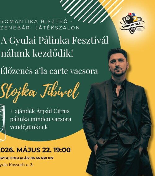 Romantika Bisztró: Zenés est Sztojka Tibivel
