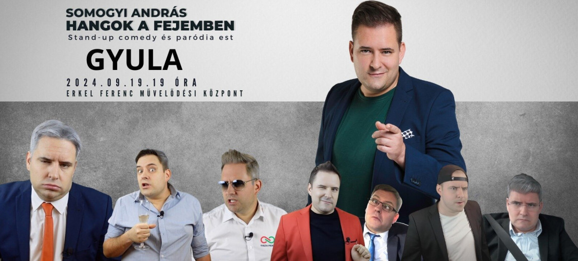 Somogyi András – Hangok a fejemben – stand up comedy és paródia est
