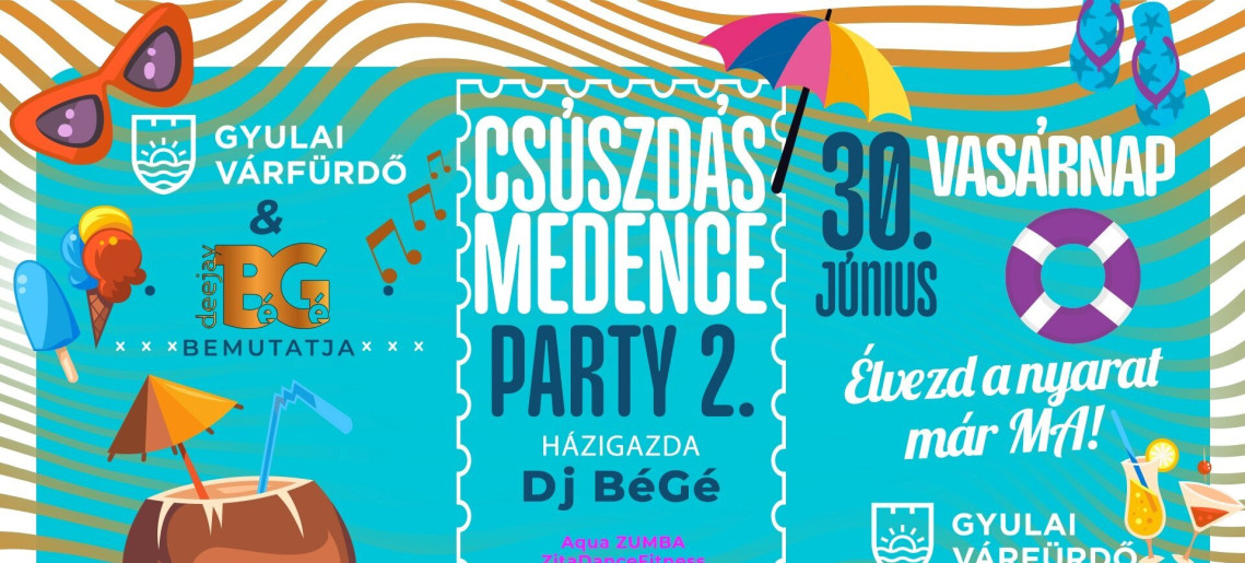 Várfürdő: Csúszdás Medence Party 2.