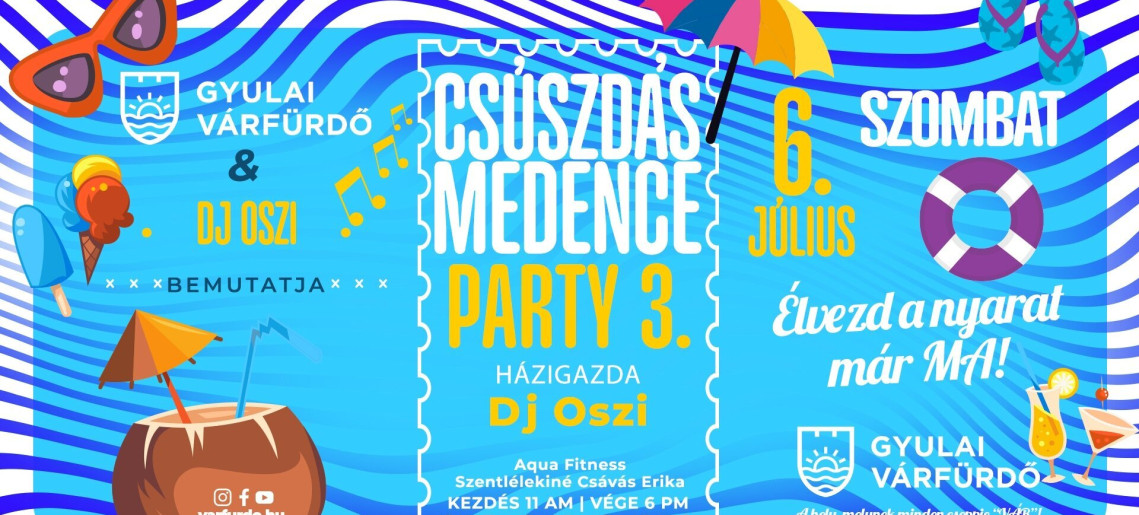 Várfürdő: Csúszdás Medence Party 3.
